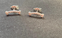 Platinovové náušnice moissanity 0,18 ct TOP